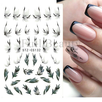 1 τεμ. 3D αυτοκόλλητο νυχιών Αισθητικό μαύρο φίδι, κακά μάτια, γοτθική διακόσμηση κρανίου με μάγισσα, νυχιών πεταλούδα ρυθμιστικό για μανικιούρ GLF792