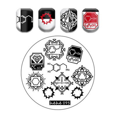 Γαλλικό λουλουδάτο στένσιλ Πρότυπο ρίγες στάμπας πλάκες γκράφιτι μοτίβο καρτούν Πλάκες με εικόνα καρτούν Εργαλεία μανικιούρ νυχιών