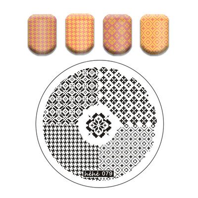 Γαλλικό λουλουδάτο στένσιλ Πρότυπο ρίγες στάμπας πλάκες γκράφιτι μοτίβο καρτούν Πλάκες με εικόνα καρτούν Εργαλεία μανικιούρ νυχιών