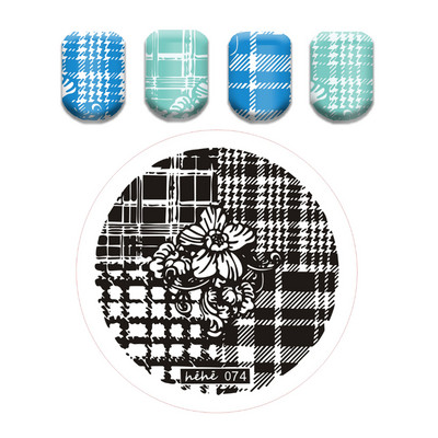 Γαλλικό λουλουδάτο στένσιλ Πρότυπο ρίγες στάμπας πλάκες γκράφιτι μοτίβο καρτούν Πλάκες με εικόνα καρτούν Εργαλεία μανικιούρ νυχιών