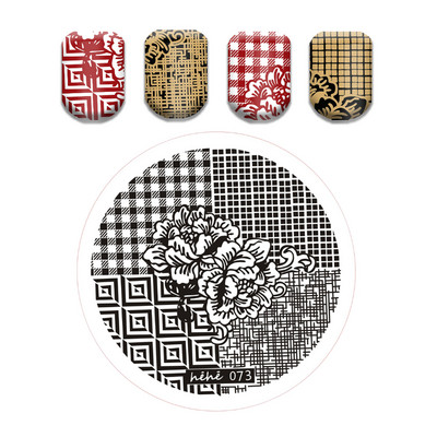 Γαλλικό λουλουδάτο στένσιλ Πρότυπο ρίγες στάμπας πλάκες γκράφιτι μοτίβο καρτούν Πλάκες με εικόνα καρτούν Εργαλεία μανικιούρ νυχιών