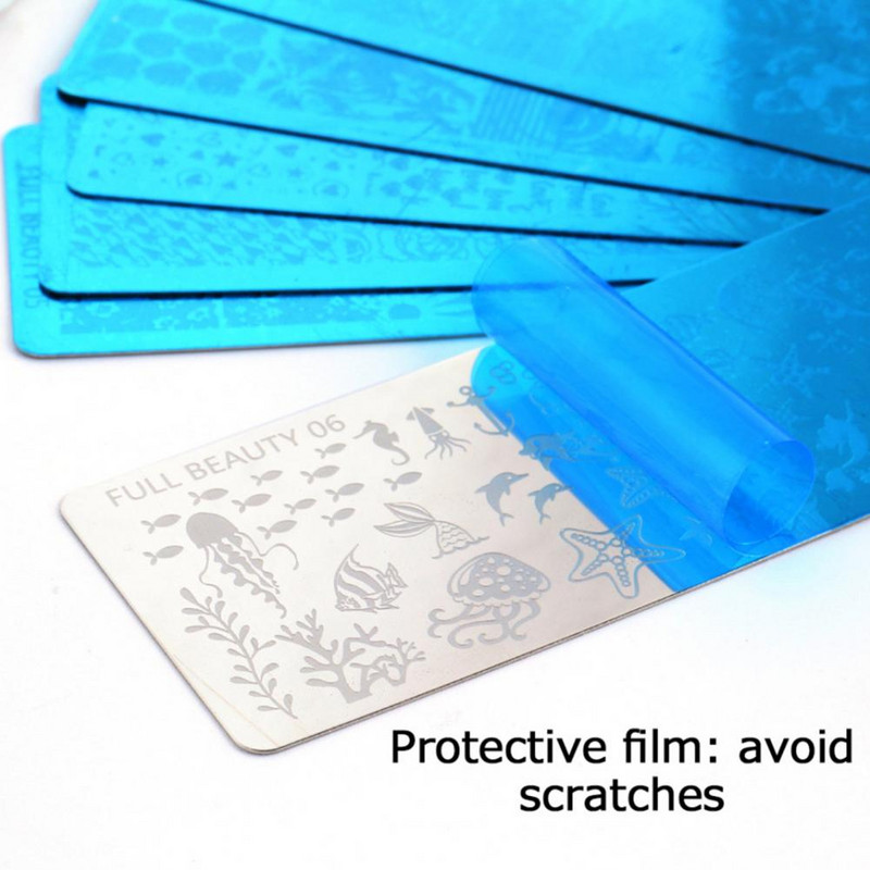 Plăci de ștanțare a unghiilor Manichiură rafinată pentru arta unghiilor, fabricarea de șabloane de bricolaj din oțel inoxidabil, instrument de unghii pentru doamnă