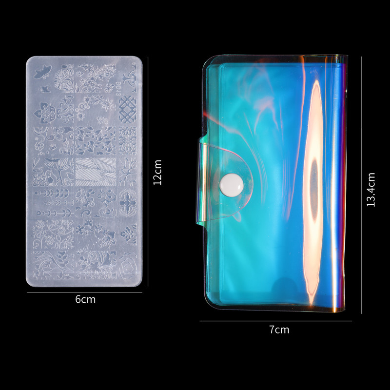 HALAIMAN Lehed Lilletriip Liblikas Küünte stantsimisplaadid Küünetempli mallid Küüned Aksessuaarid ja Tööriistad maniküüriks