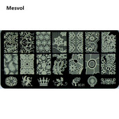 Πλάκες σφράγισης νυχιών 1Pics New Stamp Plates Stamping Nail Art DIY 120*60mm BC01-20