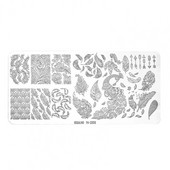 Roostevabast terasest peen küünte kaunistuse pildimallid Mini küünte stantsimisplaat, mida on mugav kasutada, kingitus naistele