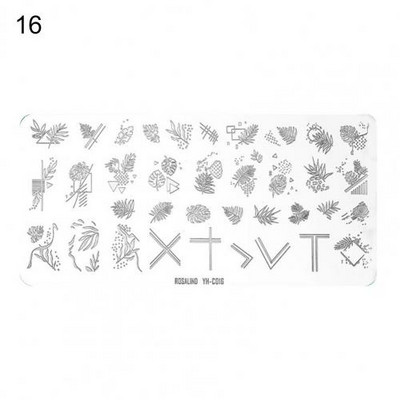 Roostevabast terasest peen küünte kaunistuse pildimallid Mini küünte stantsimisplaat, mida on mugav kasutada, kingitus naistele