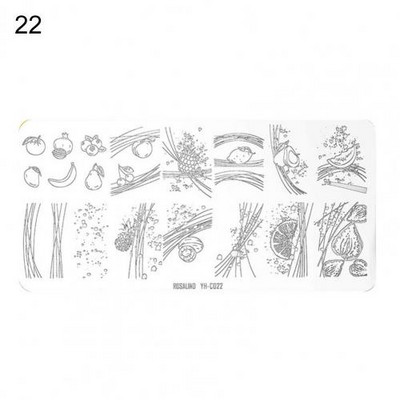 Roostevabast terasest peen küünte kaunistuse pildimallid Mini küünte stantsimisplaat, mida on mugav kasutada, kingitus naistele