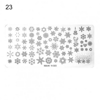 Roostevabast terasest peen küünte kaunistuse pildimallid Mini küünte stantsimisplaat, mida on mugav kasutada, kingitus naistele