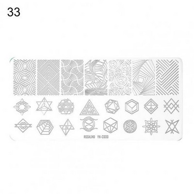 Roostevabast terasest peen küünte kaunistuse pildimallid Mini küünte stantsimisplaat, mida on mugav kasutada, kingitus naistele