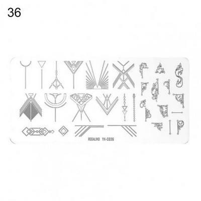 Roostevabast terasest peen küünte kaunistuse pildimallid Mini küünte stantsimisplaat, mida on mugav kasutada, kingitus naistele