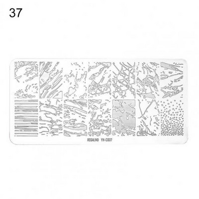 Roostevabast terasest peen küünte kaunistuse pildimallid Mini küünte stantsimisplaat, mida on mugav kasutada, kingitus naistele