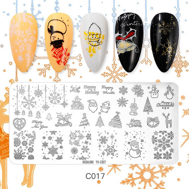 Roostevabast terasest peen küünte kaunistuse pildimallid Mini küünte stantsimisplaat, mida on mugav kasutada, kingitus naistele