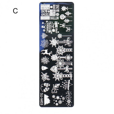 Svestrana ploča za prijenos nokta Lagani predložak za prijenos noktiju od nehrđajućeg čelika lijepog izgleda za žene
