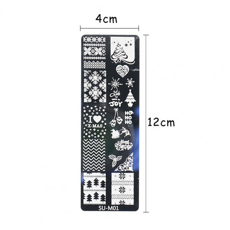Svestrana ploča za prijenos nokta Lagani predložak za prijenos noktiju od nehrđajućeg čelika lijepog izgleda za žene