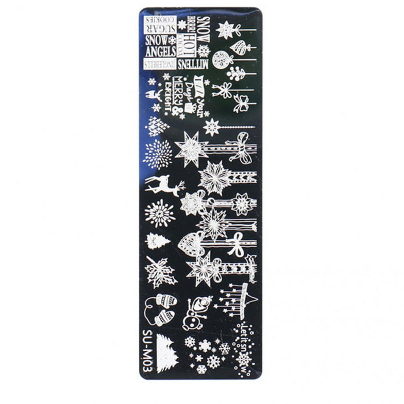 Svestrana ploča za prijenos nokta Lagani predložak za prijenos noktiju od nehrđajućeg čelika lijepog izgleda za žene