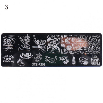 Ruudukujuline maniküüri trükivorm Creative Solid Polish Printing Lilled Nail Art tempel Mini küünte stantsimisplaat naistele