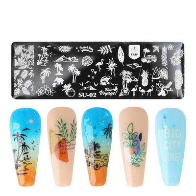 DIY küünesalongi maniküüri disain Halloweeni küünte kaunistus küünte õõnes šabloon küünetempli mallid Maniküüri tööriistad