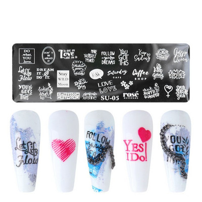 DIY küünesalongi maniküüri disain Halloweeni küünte kaunistus küünte õõnes šabloon küünetempli mallid Maniküüri tööriistad