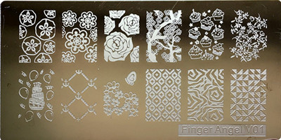 1 tk ristkülik 6*12 cm küünte stantsimisplaadid Konad tembeldavad küünte kunsti maniküüri mallid küünte templiplaadid