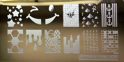 1 tk ristkülik 6*12 cm küünte stantsimisplaadid Konad tembeldavad küünte kunsti maniküüri mallid küünte templiplaadid