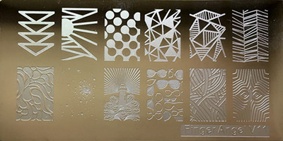 1 tk ristkülik 6*12 cm küünte stantsimisplaadid Konad tembeldavad küünte kunsti maniküüri mallid küünte templiplaadid