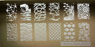 1 tk ristkülik 6*12 cm küünte stantsimisplaadid Konad tembeldavad küünte kunsti maniküüri mallid küünte templiplaadid