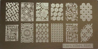 1 tk ristkülik 6*12 cm küünte stantsimisplaadid Konad tembeldavad küünte kunsti maniküüri mallid küünte templiplaadid