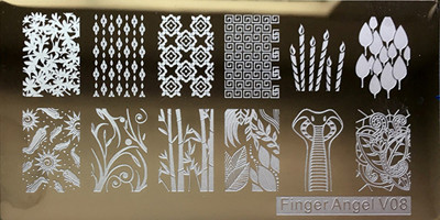 1 tk ristkülik 6*12 cm küünte stantsimisplaadid Konad tembeldavad küünte kunsti maniküüri mallid küünte templiplaadid