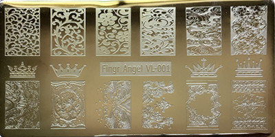 1 tk ristkülik 6*12 cm küünte stantsimisplaadid Konad tembeldavad küünte kunsti maniküüri mallid küünte templiplaadid