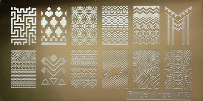 1 tk ristkülik 6*12 cm küünte stantsimisplaadid Konad tembeldavad küünte kunsti maniküüri mallid küünte templiplaadid