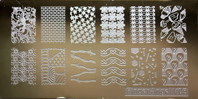 1 tk ristkülik 6*12 cm küünte stantsimisplaadid Konad tembeldavad küünte kunsti maniküüri mallid küünte templiplaadid