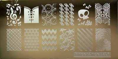 1 tk ristkülik 6*12 cm küünte stantsimisplaadid Konad tembeldavad küünte kunsti maniküüri mallid küünte templiplaadid