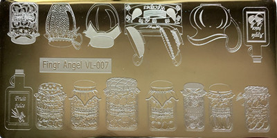 1 tk ristkülik 6*12 cm küünte stantsimisplaadid Konad tembeldavad küünte kunsti maniküüri mallid küünte templiplaadid