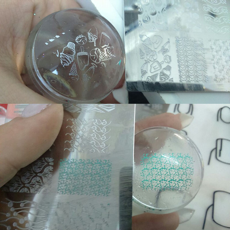 1 tk ristkülik 6*12 cm küünte stantsimisplaadid Konad tembeldavad küünte kunsti maniküüri mallid küünte templiplaadid