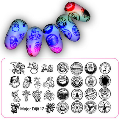 Halloween Series Ploča za utiskivanje noktiju Slika lubanje Proslava Pravokutnik Predložak pečata za manikuru Ploča za slikanje noktiju