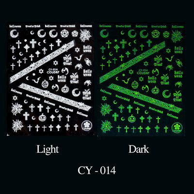 Τρισδιάστατα αυτοκόλλητα αποκριάτικων νυχιών Sugar Skull Sliders For Nails Σχέδιο Anime Joker Blood Scars Lips Decals Decal Manicure Decor GLCS-052