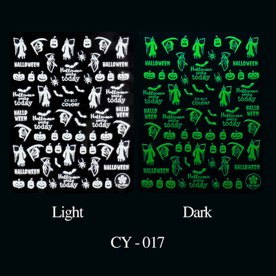 Τρισδιάστατα αυτοκόλλητα αποκριάτικων νυχιών Sugar Skull Sliders For Nails Σχέδιο Anime Joker Blood Scars Lips Decals Decal Manicure Decor GLCS-052