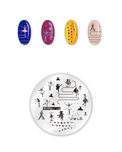 Kerek DIY virág csipke vonalminták acél sablonok körömbélyegző körömdíszítő képlemez manikűr körömdíszítő bélyegsablon