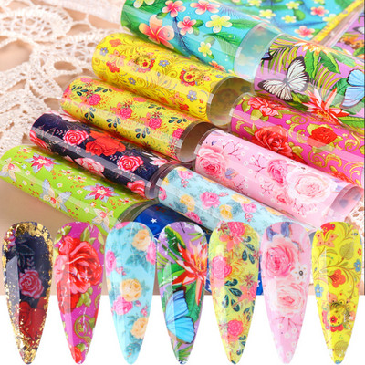 10 tk Chrome Holograafilised Naelad Fooliumid Kleebised Metallist Peegel Laser Disain Transfer Liugurid Maniküür Tähistaevas Paberkleebised #DXH04