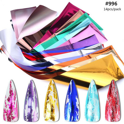 10 tk Chrome Holograafilised Naelad Fooliumid Kleebised Metallist Peegel Laser Disain Transfer Liugurid Maniküür Tähistaevas Paberkleebised #DXH04