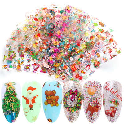 10 tk Chrome Holograafilised Naelad Fooliumid Kleebised Metallist Peegel Laser Disain Transfer Liugurid Maniküür Tähistaevas Paberkleebised #DXH04