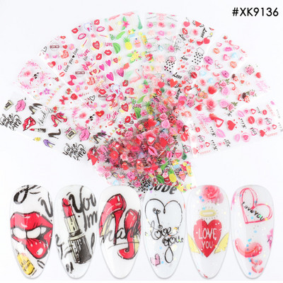 10 tk Chrome Holograafilised Naelad Fooliumid Kleebised Metallist Peegel Laser Disain Transfer Liugurid Maniküür Tähistaevas Paberkleebised #DXH04