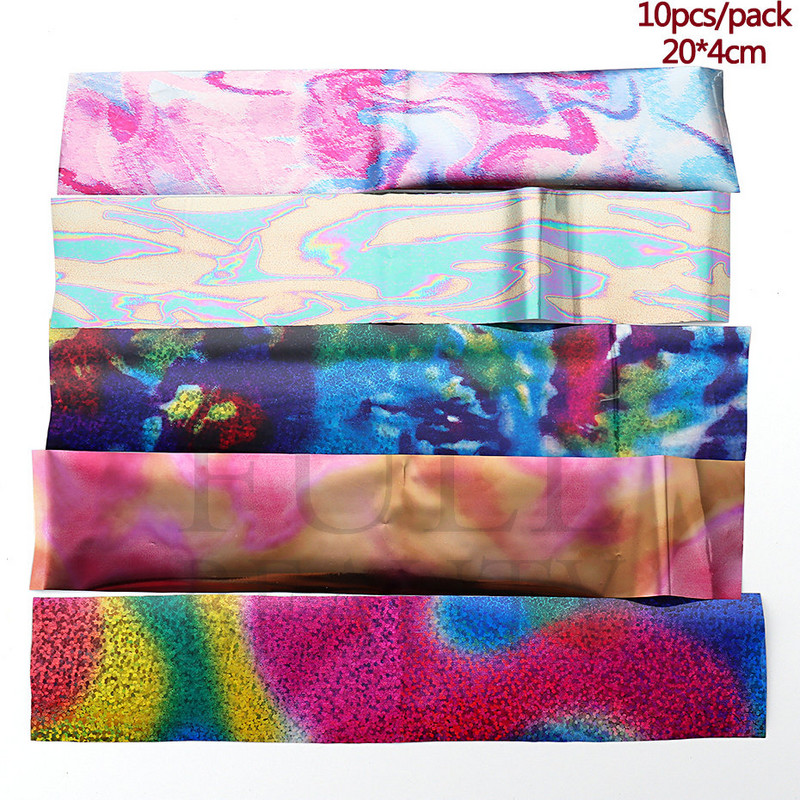 10 tk Chrome Holograafilised Naelad Fooliumid Kleebised Metallist Peegel Laser Disain Transfer Liugurid Maniküür Tähistaevas Paberkleebised #DXH04