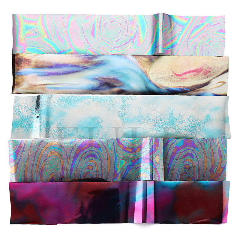 10 tk Chrome Holograafilised Naelad Fooliumid Kleebised Metallist Peegel Laser Disain Transfer Liugurid Maniküür Tähistaevas Paberkleebised #DXH04