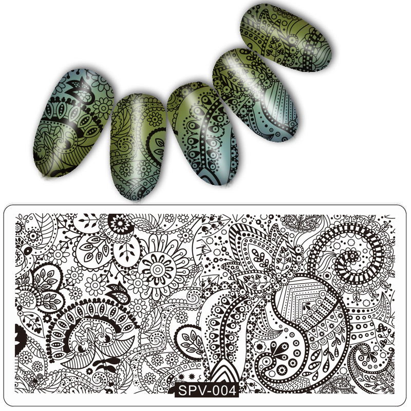 New Arrival 1 PC Nail Art Print Stamping Plates Πρότυπο νυχιών Beauty Stencil Μανικιούρ DIY Styling Pretty Good Tools