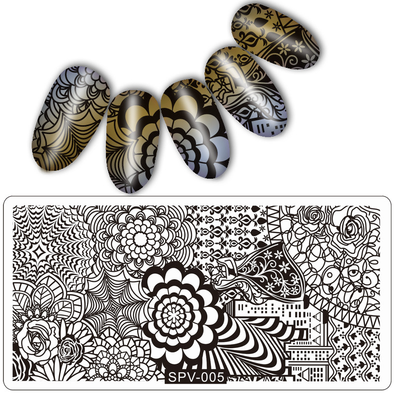 New Arrival 1 PC Nail Art Print Stamping Plates Πρότυπο νυχιών Beauty Stencil Μανικιούρ DIY Styling Pretty Good Tools