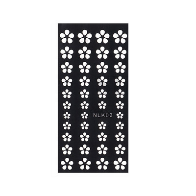 Νέο κούφιο πρότυπο ζωγραφικής με σπρέι με αυτοκόλλητο νυχιών με αποκοπή αστέρι πεταλούδα παπιγιόν με αυτοκόλλητα με κόλλα πλάτης συρόμενο καλούπι στένσιλ