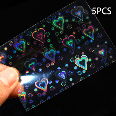 5/10 ΤΕΜ. 3D αυτοκόλλητα νυχιών Heart Love Αυτοκόλλητο συρόμενο για την ημέρα του Αγίου Βαλεντίνου Αυτοκόλλητο Διακοσμήσεις νυχιών Arts Decal Εργαλείο μανικιούρ