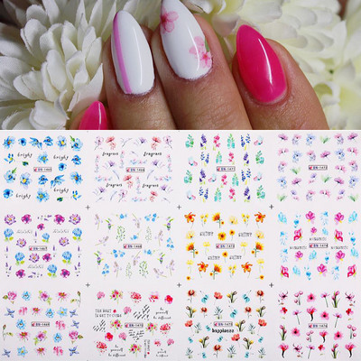 Harunouta 12 τμχ Αυτοκόλλητα για νύχια με μαύρο φίδι Wave Line Transfer Sliders Διακόσμηση Αφηρημένη εικόνα Σχέδια Νυχιών Σχέδια Νυχιών Χαλκομανίες νερού