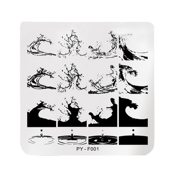 Плоча за щамповане Различни стилове Шаблони за ноктопластика Стикери Дизайн Сладко цвете Комплект за ноктопластика Отпечатък от неръждаема стомана Нокти